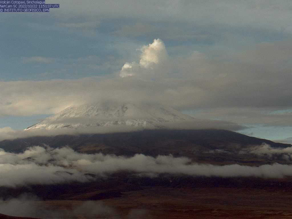 Volc N Cotopaxi Presenta Emisi N De Gases Y Ca Da De Ceniza