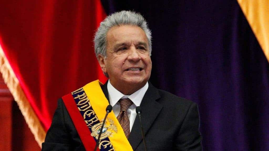 El presidente ecuatoriano Lenín Moreno.