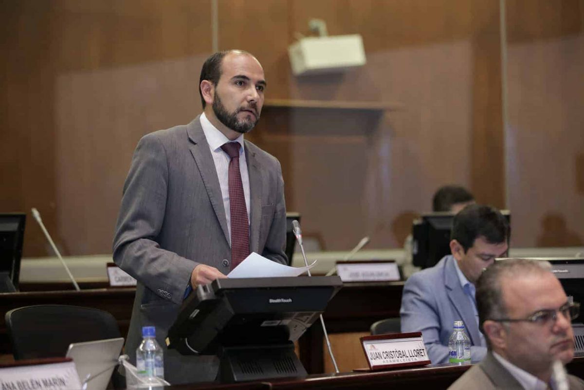 Asambleísta Juan Cristóbal Llotet.