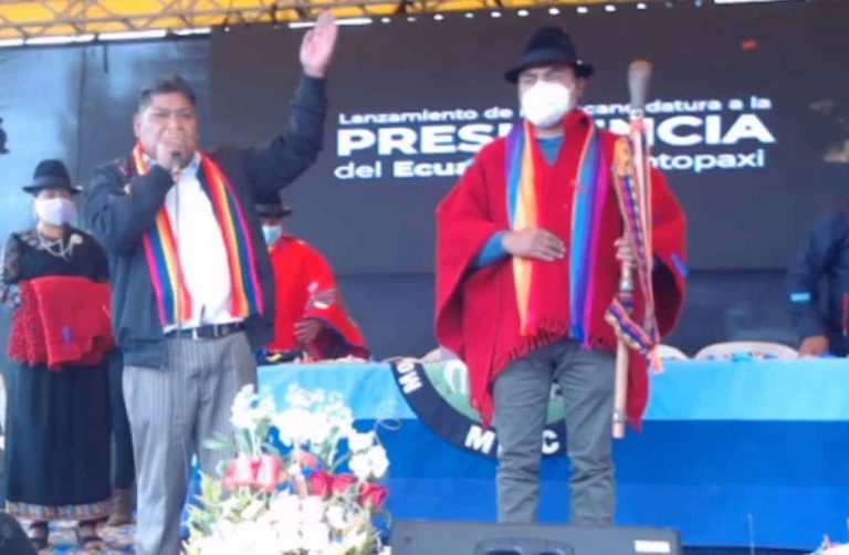 Pachakutik Cotopaxi oficializó la precandidatura de Leonidas Iza a la Presidencia