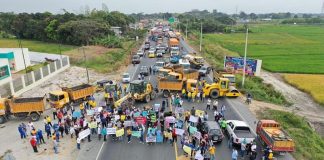 Protestas bloqueo vías