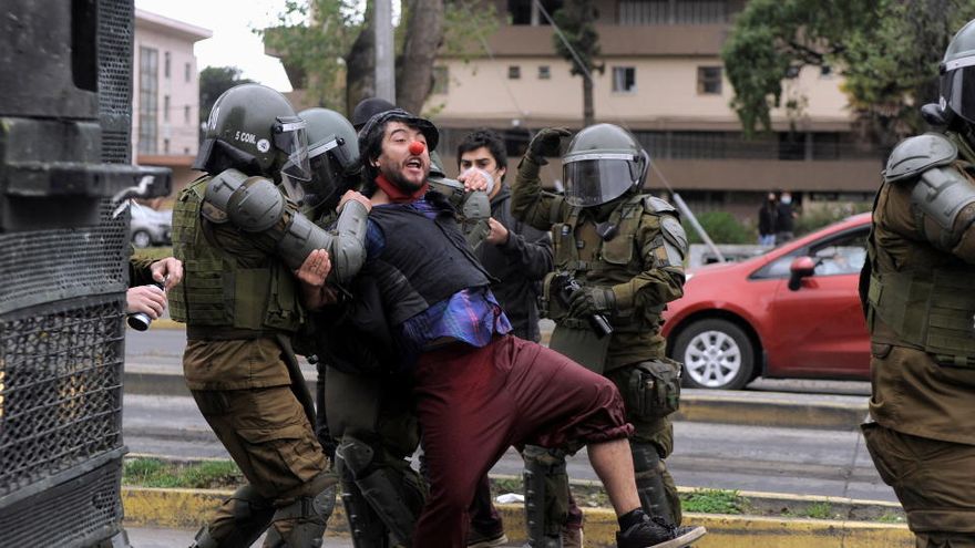 Protestas en Chile por el asesinato. Foto: La Nueva España.