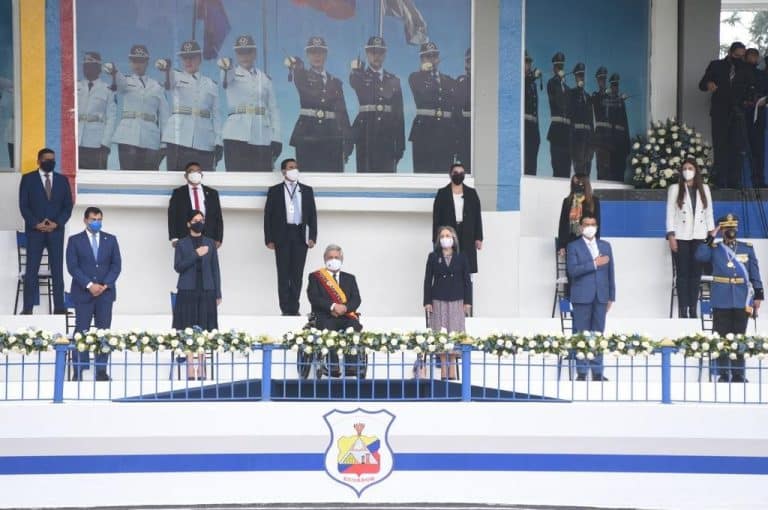 La falta de recursos para la Policía es culpa del gobierno anterior, dijo el presidente Moreno