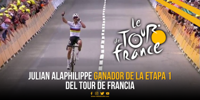 Julian Alaphilippe ganador de la etapa 1 del Tour de Francia