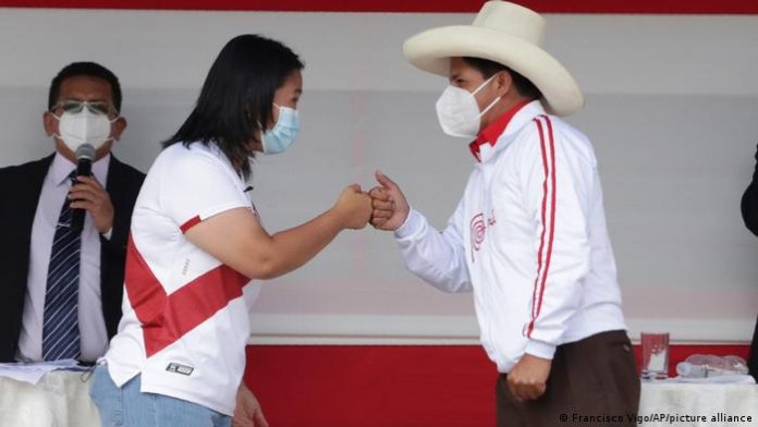 Pedro Castillo y Keiko Fujimori.