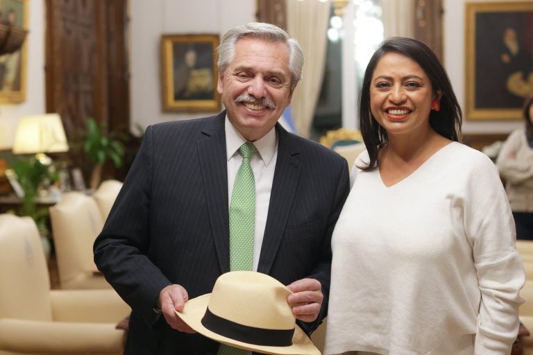 Presidente de Argentina se reunió con la prefecta de Pichincha, Paola Pabón