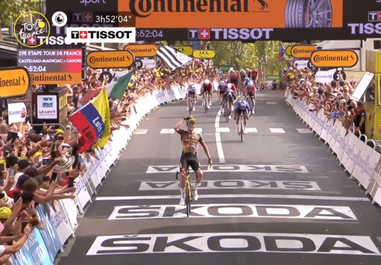 Jumbo Visma manda en el Tour de Francia, tras victoria de Christopher Laporte