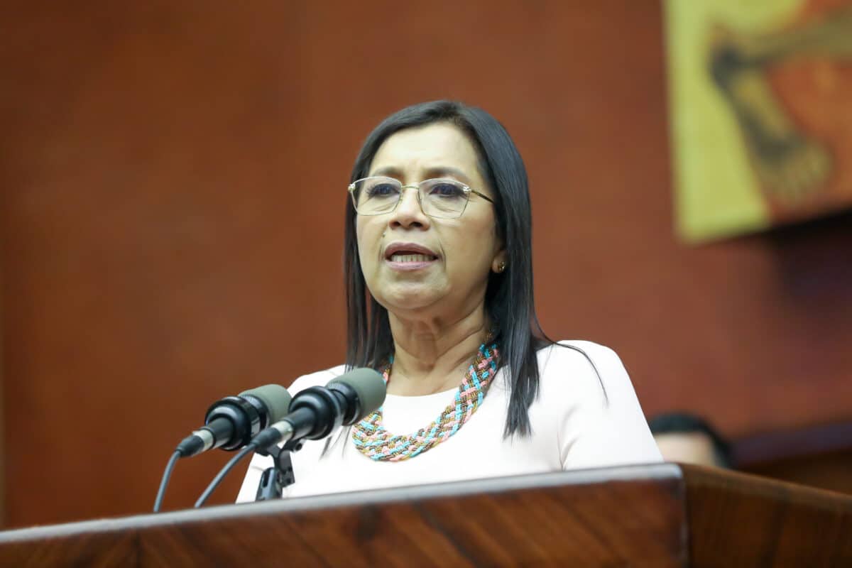 Presidenta de la Asamblea Nacional, Guadalupe Llori. Foto: Asamblea Nacional