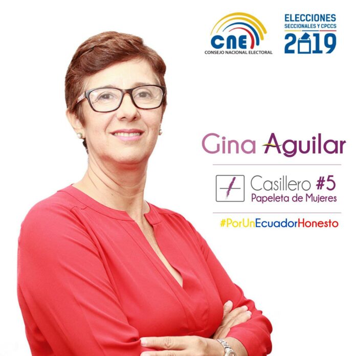 Gina Aguilar, consejera del CPCCS. / Radio La Calle