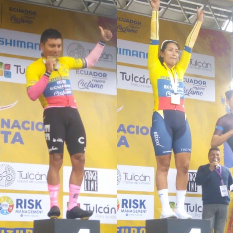 Núñez y Caicedo encabezan lista de campeones contrarreloj de Ecuador