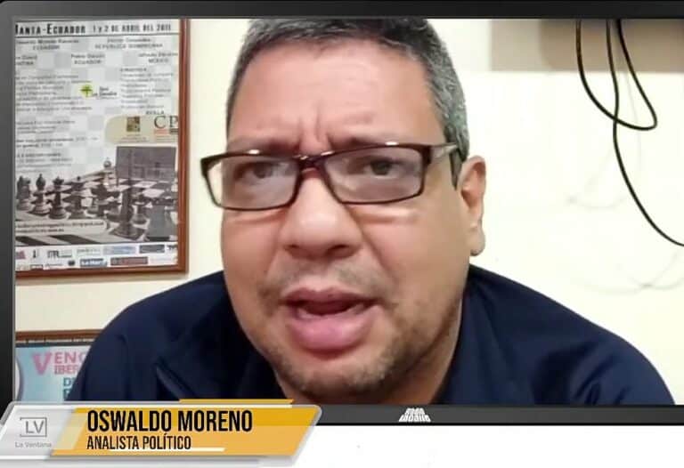 Oswaldo Moreno: «Empujaron a Lasso hacia un acantilado con el Referéndum»