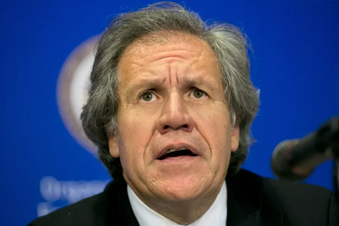 Luis Almagro, secretario general de la Organización de los Estados Americanos (OEA), da una conferencia de prensa en la 45ª Asamblea General de la OEA en Washington, el 16 de junio de 2015. (Foto AP/Jacquelyn Martin, Archivo)(Jacquelyn Martin / Associated Press)