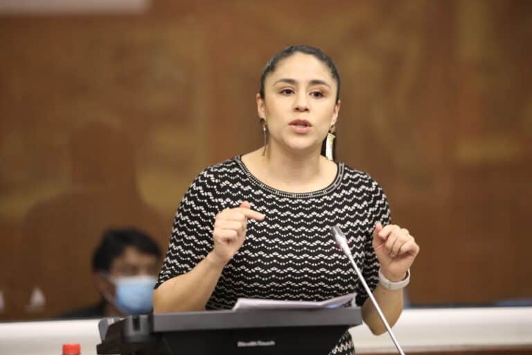 Sofía Sánchez, candidata de Pachakutik para la presidencia de la Asamblea