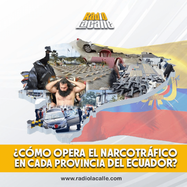 ¿Cómo opera el narcotráfico en cada provincia del Ecuador?