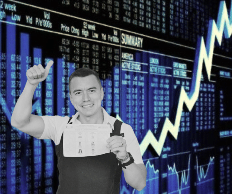 La caída del riesgo país tras el triunfo de Noboa no es significativa, dice economista