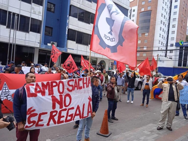 Trabajador petrolero enfrenta proceso disciplinario por defender el Campo Sacha