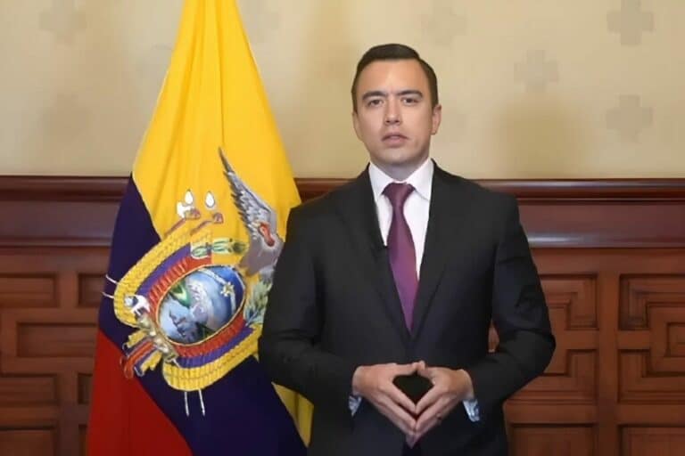 En cadena nacional, Noboa guarda silencio sobre la crisis energética