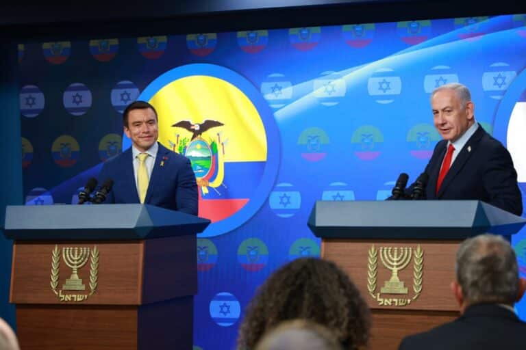 «Ecuador e Israel tienen los mismos enemigos», dice el presidente Daniel Noboa