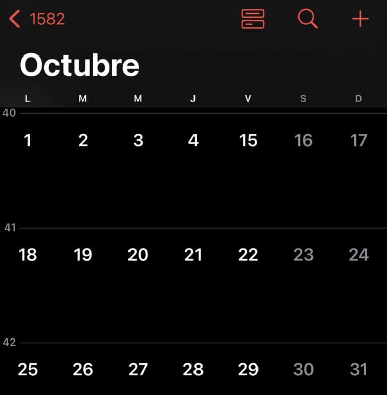 El extraño mes de octubre de 1582: cuando el calendario saltó del 4 al 15 y desaparecieron 10 días